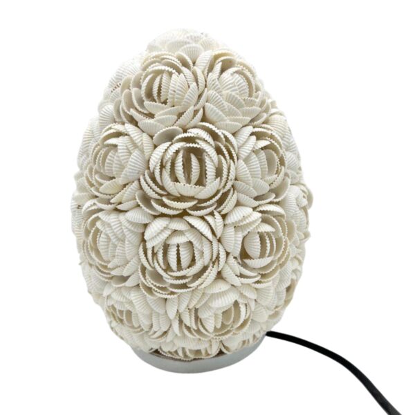 Boho Kagyló Lámpa  - Ovális - 20 cm-2