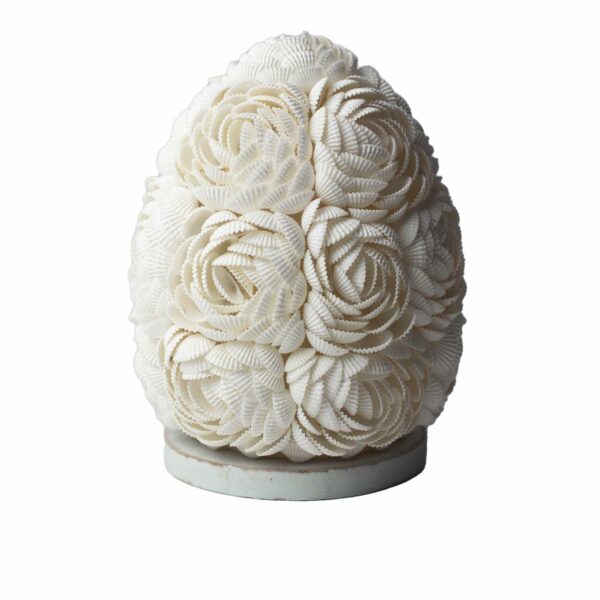 Boho Kagyló Lámpa  - Ovális - 20 cm-1