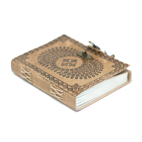 Bőrkötésű Notesz - Mandala (18x13 cm)-2